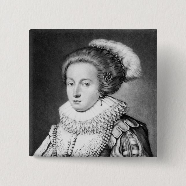 Elizabeth Stuart, Königin von Böhmen Button (Vorderseite)
