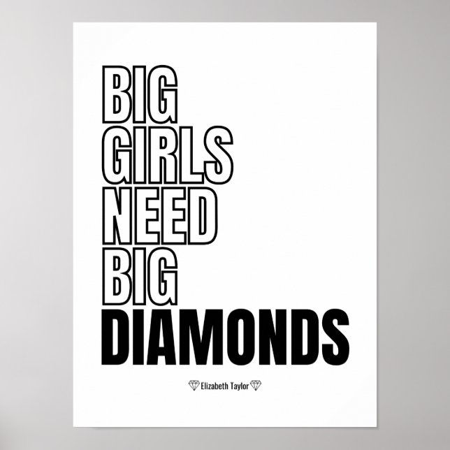 Elizabeth Taylor Quotes Women Power Poster (Vorne)