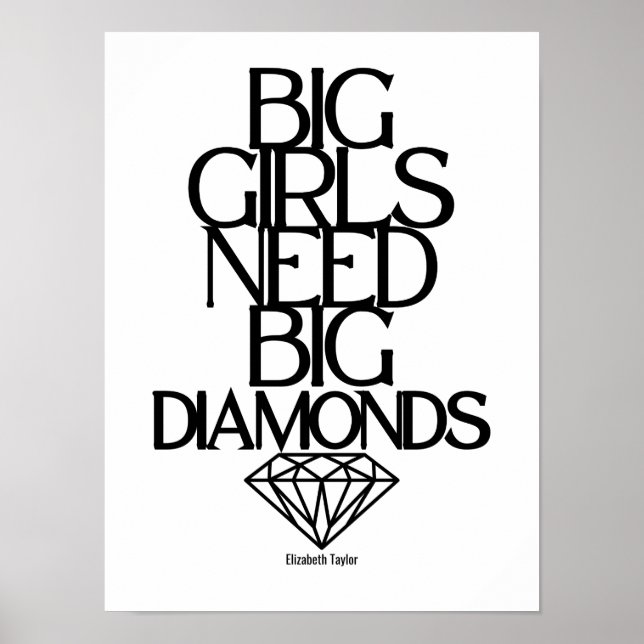Elizabeth Taylor Quotes Women Power Poster (Vorne)