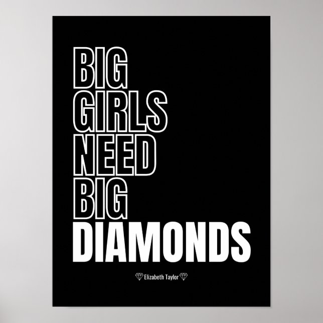 Elizabeth Taylor Quotes Women Power Poster (Vorne)