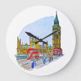 Elizabeth Tower, aka Big Ben Große Wanduhr