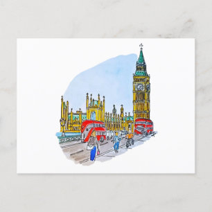 Elizabeth Tower, alias Big Ben Postkarte