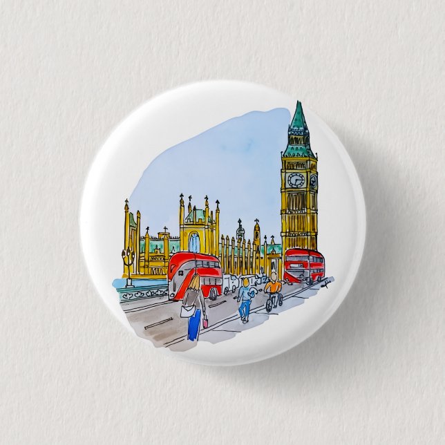Elizabeth-Turm, auch bekannt als Big Ben Button (Vorderseite)
