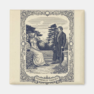 Elizabeth und Darcy in Pemberley Magnet