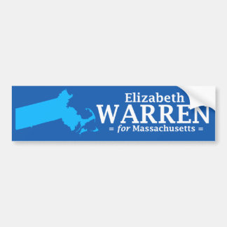 Elizabeth Waren für Massachusetts Autoaufkleber