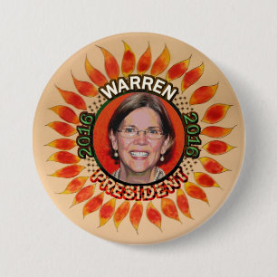 Elizabeth Waren für Präsidenten 2016 Button