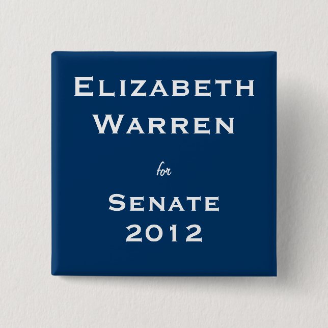 Elizabeth Waren für Senat Button (Vorderseite)