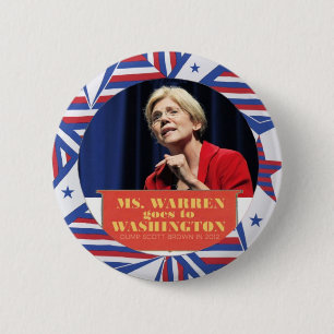Elizabeth Waren für Senator 2012 Button