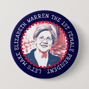 ELIZABETH WARREN 2020 Präsidentschaftswahl Button