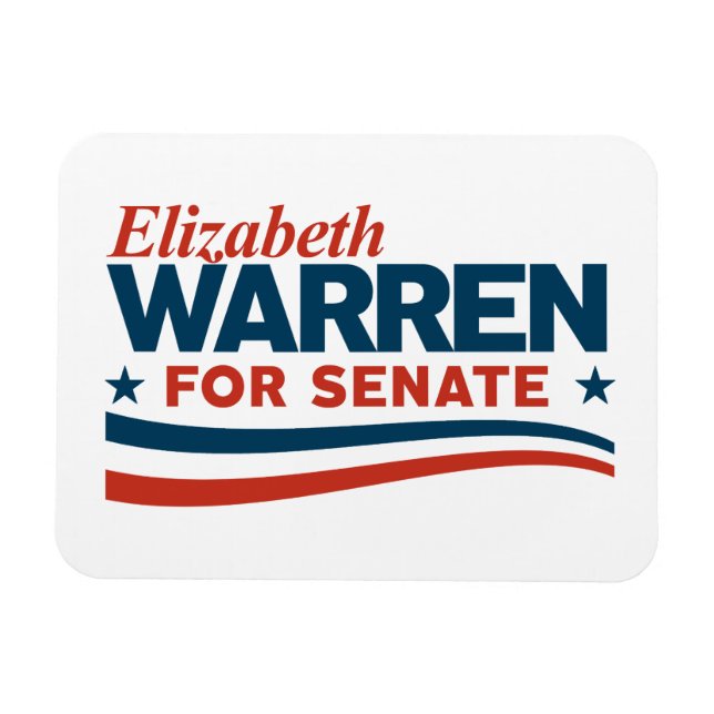 Elizabeth Warren für den Senat Magnet (Horizontal)