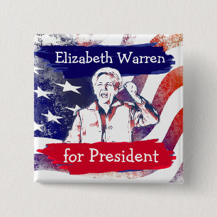 Elizabeth Warren für die Präsidentschaftswahl 2020 Button