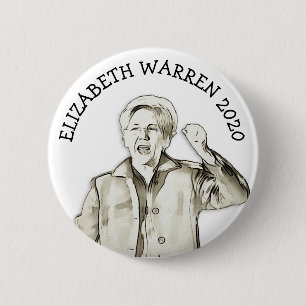 Elizabeth Warren für die Präsidentschaftswahl 2020 Button