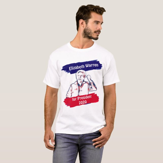 Elizabeth Warren für die Präsidentschaftswahl 2020 T-Shirt (Vorne ganz)