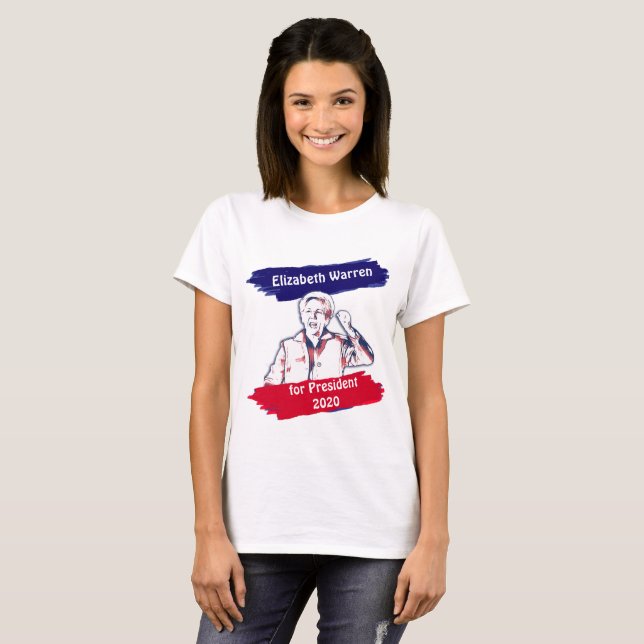 Elizabeth Warren für die Präsidentschaftswahl 2020 T-Shirt (Vorne ganz)