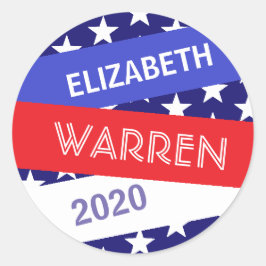 Elizabeth Warren für Präsident 2020 Runder Aufkleber