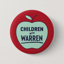 Elizabeth Warren - Kinder mit Warren-Button Button