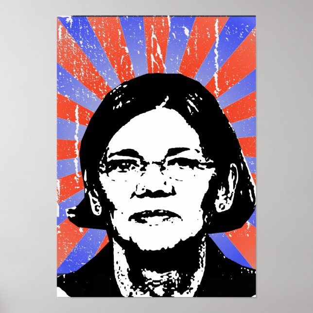 Elizabeth Warren - Poster (Vorne)
