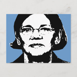 Elizabeth Warren Postkarte