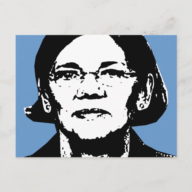 Elizabeth Warren Postkarte (Vorderseite)