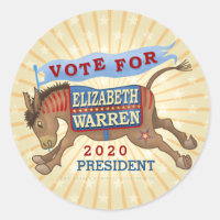 Elizabeth Warren Präsident 2020 Demokrat Donkey