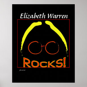 Elizabeth Warren Rocks Poster