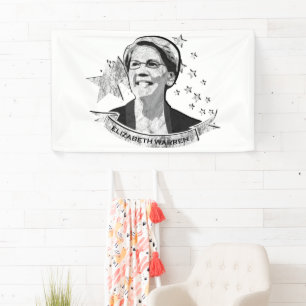 Elizabeth Warren Sternenbanner Banner