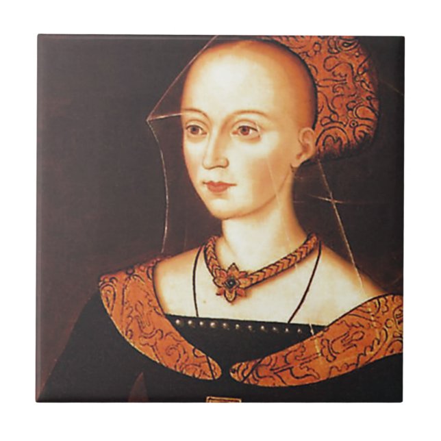 Elizabeth Woodville "die weiße Königin " Fliese (Vorderseite)