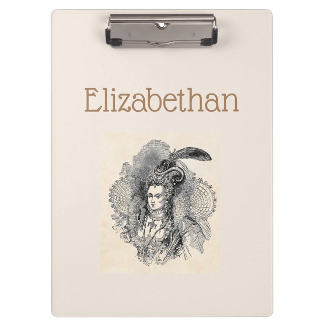 Elizabethan Clipboard Klemmbrett (Vorderseite)