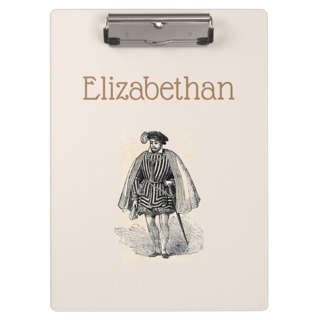 Elizabethan Clipboard Klemmbrett (Vorderseite)