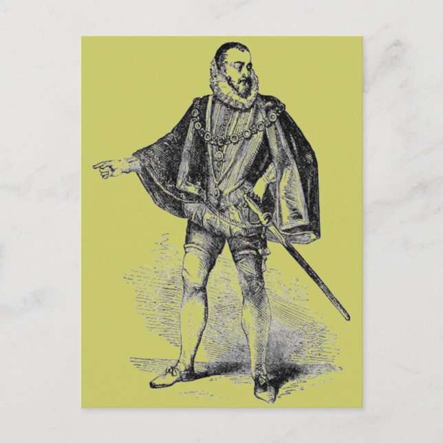 Elizabethan Costumes Postcard Postkarte (Vorderseite)