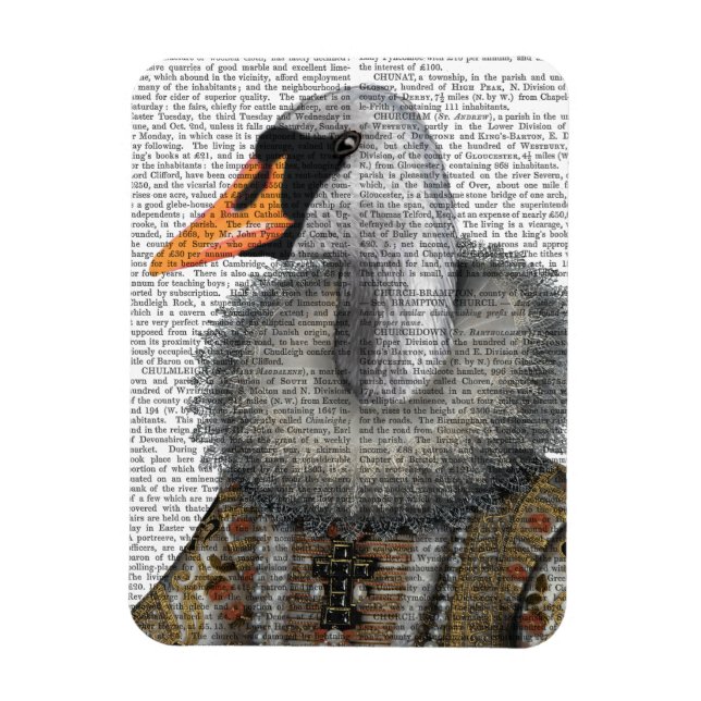 Elizabethan Swan Magnet (Vertikal)