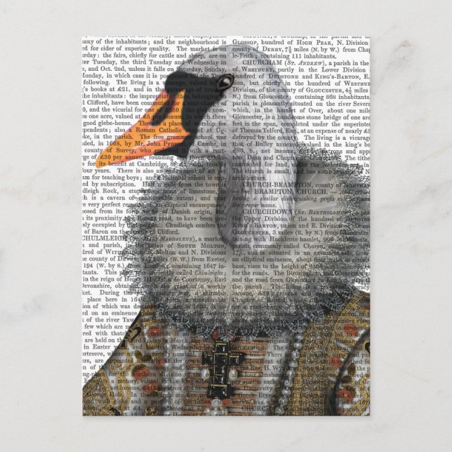 Elizabethan Swan Postkarte (Vorderseite)