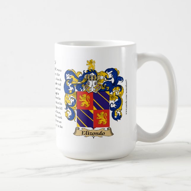 Elizondo, der Ursprung, die Bedeutung und das Kaffeetasse (Rechts)