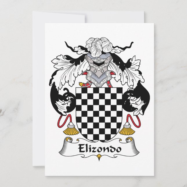 Elizondo-Familienwappen (Vorderseite)
