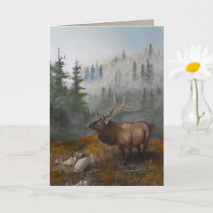 "Elk Art" von Jason Street 5" x 7 Karte