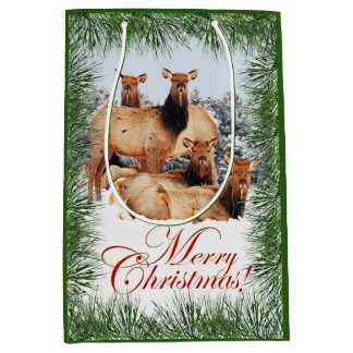 Elk Frohe Weihnachtsgrüße Mittlere Geschenktüte