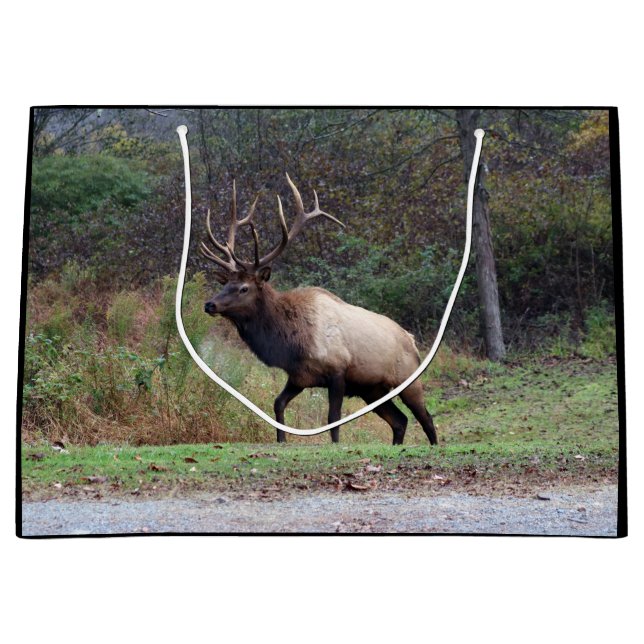 Elk Gift Bag Große Geschenktüte (Vorderseite)