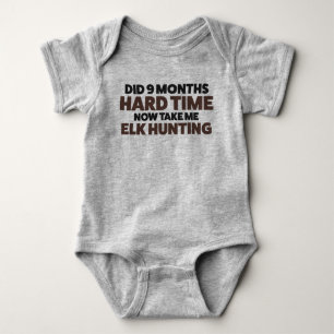 Elk Hunting Jersey Bodysuit für Baby Strampler