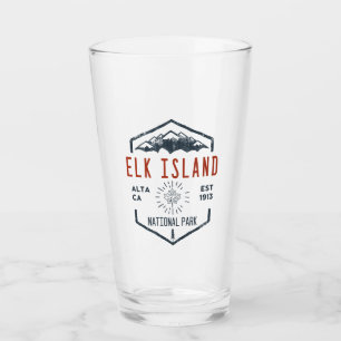 Elk Island National Park Kanada Vintag erschüttert Glas