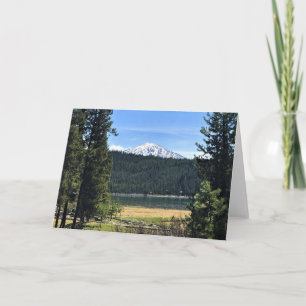 Elk Lake with Mount Bachelor, Oregon Karte