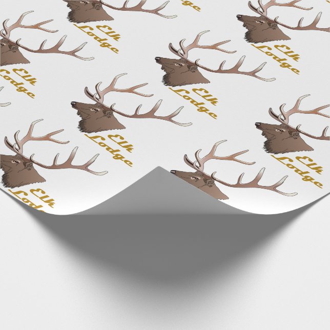 Elk Lodge Geschenkpapier (Ecke)