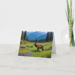 Elk Mountain Meadow Carte de remerciements