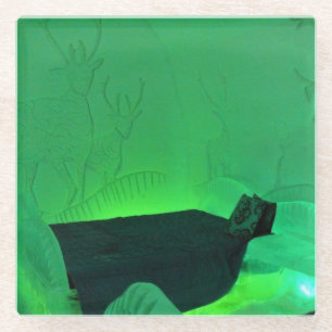 Elk Room im Hotel de Glace, Quebec, Kanada Glasuntersetzer