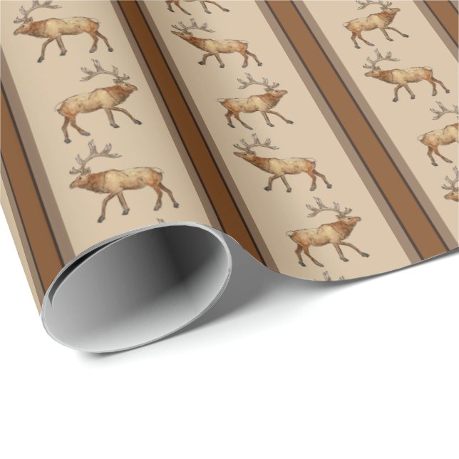Elk Stripe  Geschenkpapier (Rolleneckpunkt)