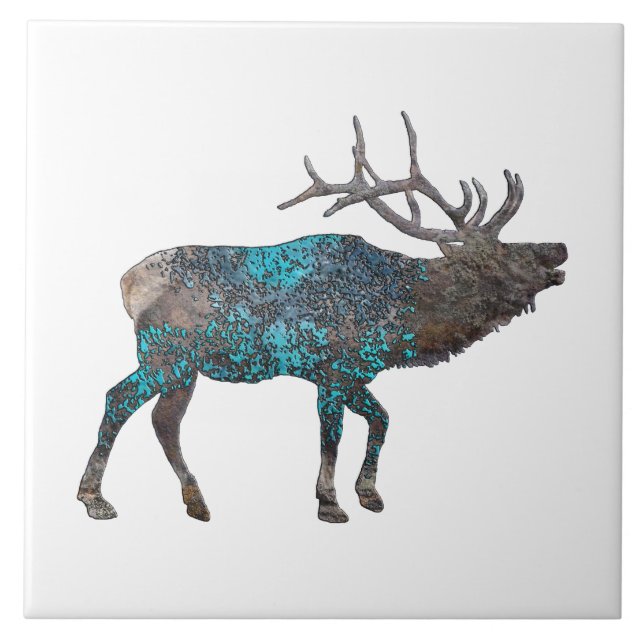 ELK TALKING CANYONS, NEW MEXICO FLIESE (Vorderseite)