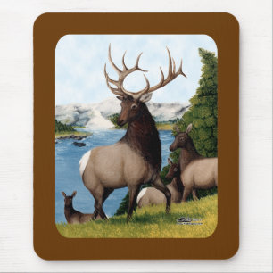 Elk Wapiti Mousepad