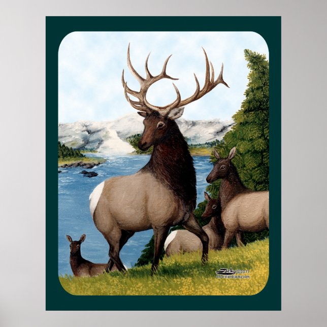 Elk Wapiti Poster (Vorne)