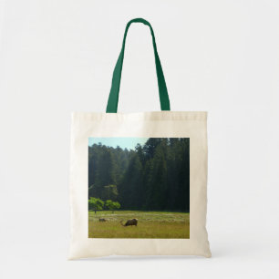 Elk-Wiese im Redwood-Nationalpark Tragetasche