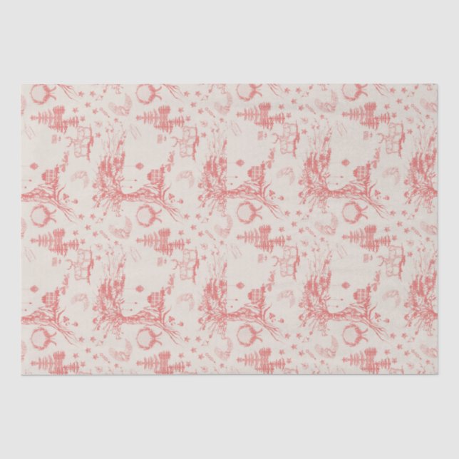 Elk Woods French Toile Seidenpapier (Vorderseite)