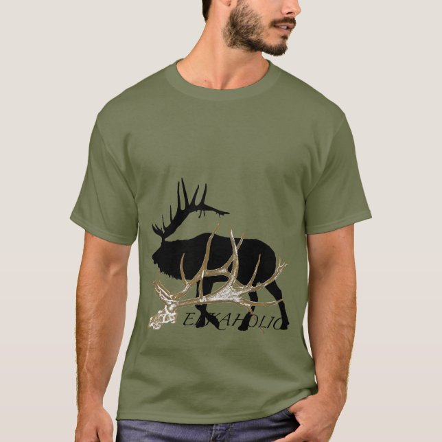 Elkaholic Seitenansicht T-Shirt (Vorderseite)